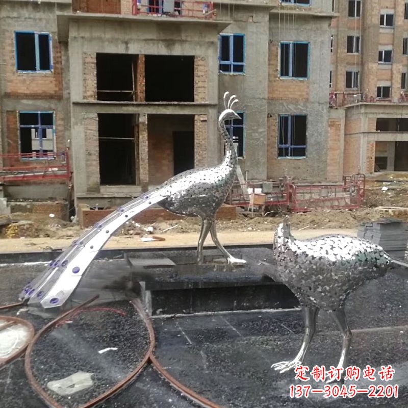 绵阳孔雀不锈钢雕塑