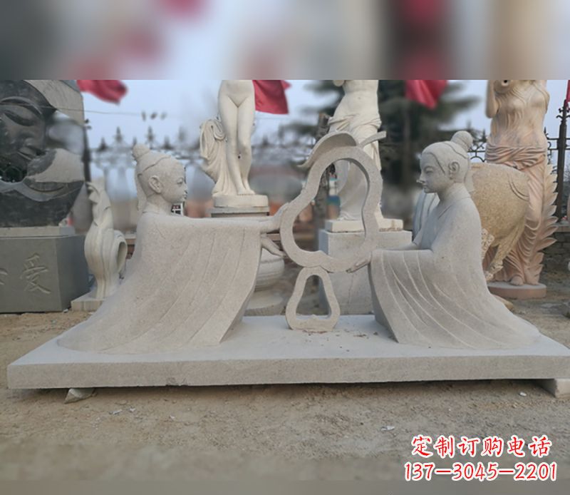 绵阳选择传统工艺,重现古代大臣孔融的精致雕塑