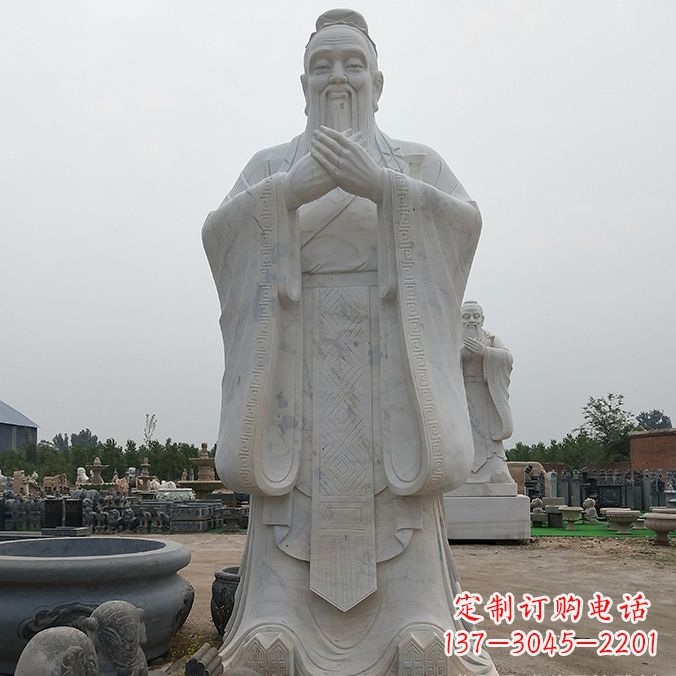 绵阳孔子玻璃钢雕塑