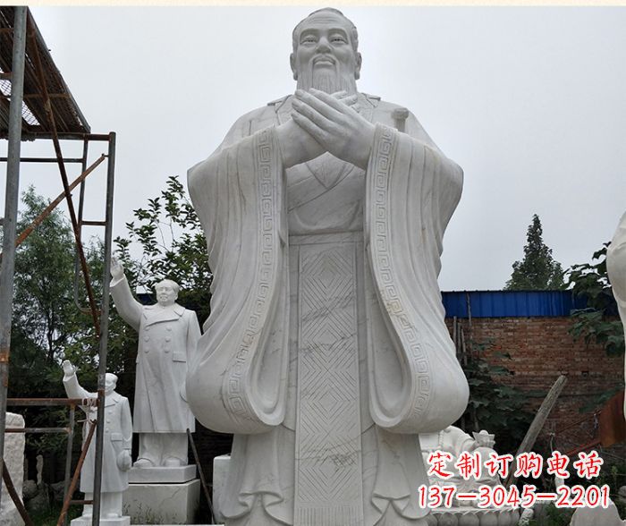 绵阳孔子古代名人石雕 (5)