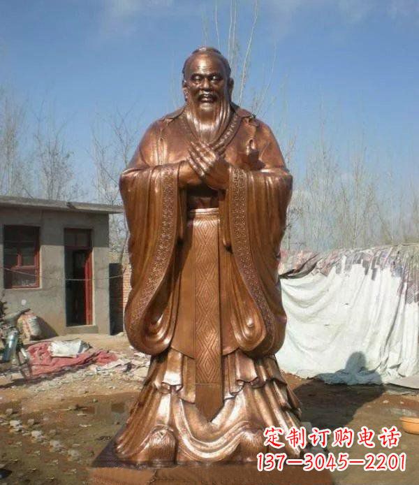 绵阳精致铸造——领雕塑出品的孔子铜雕