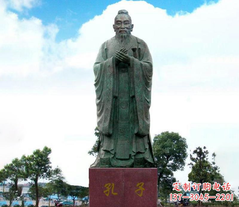 绵阳领雕塑:孔子雕塑尊崇传承