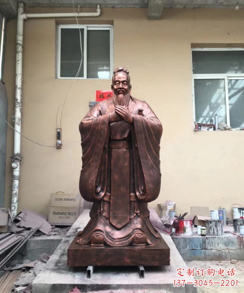 绵阳传承中华文化精髓，尊崇古代伟大思想家——中领雕塑定制孔子雕塑
