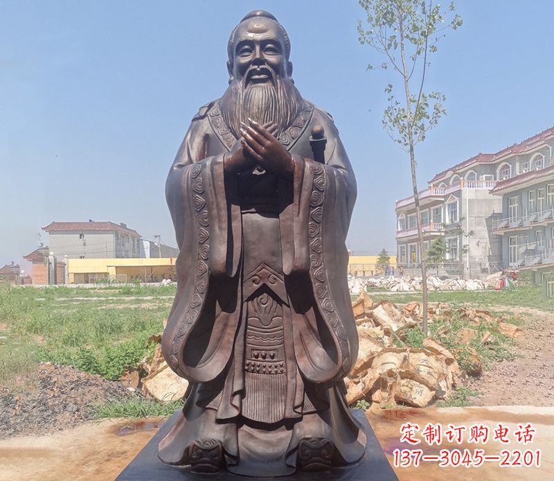 绵阳拥有历史传承的孔子铜雕