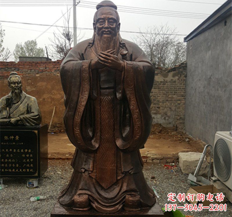 绵阳体现传统文化魅力精美孔子雕塑