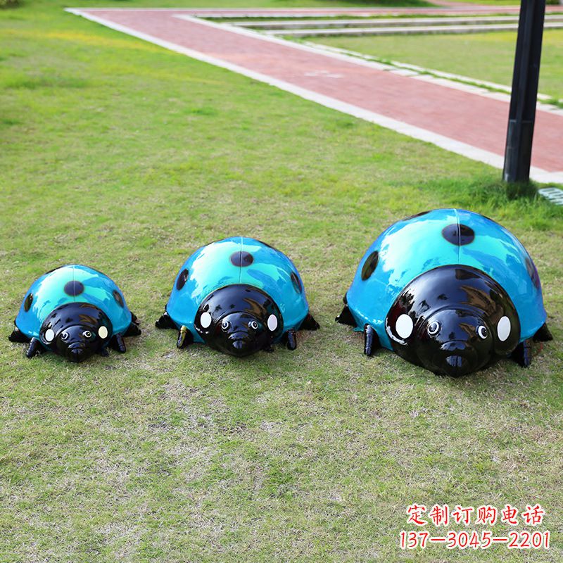 绵阳中领雕塑青蓝瓢虫雕塑是一款独特而又精致的…