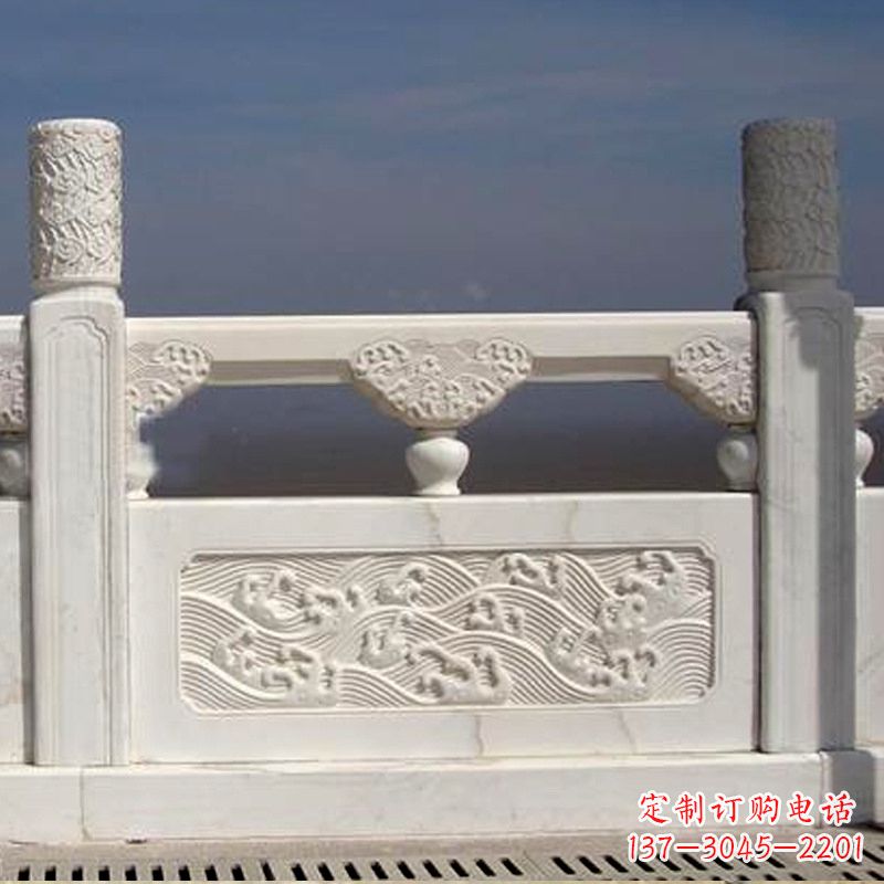 绵阳浪花仿古石栏板雕刻