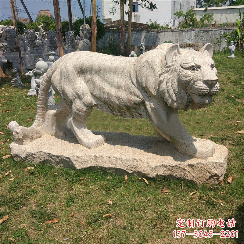 绵阳中领雕塑推出老虎石雕艺术品,这是一种以花…
