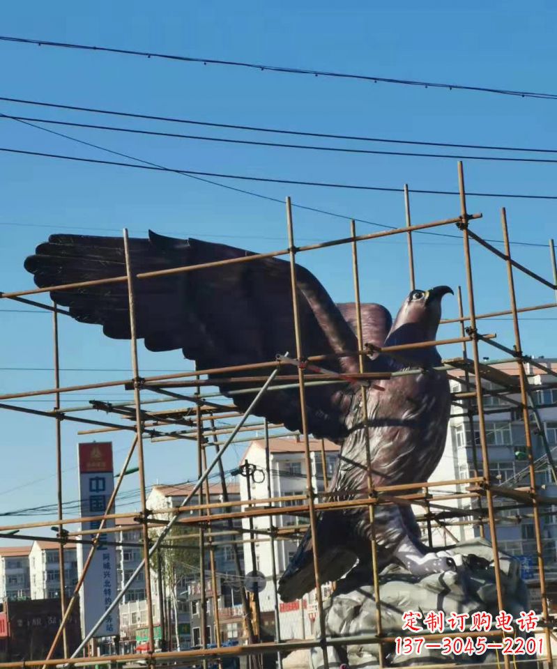 绵阳高雅精致精美老鹰铜雕