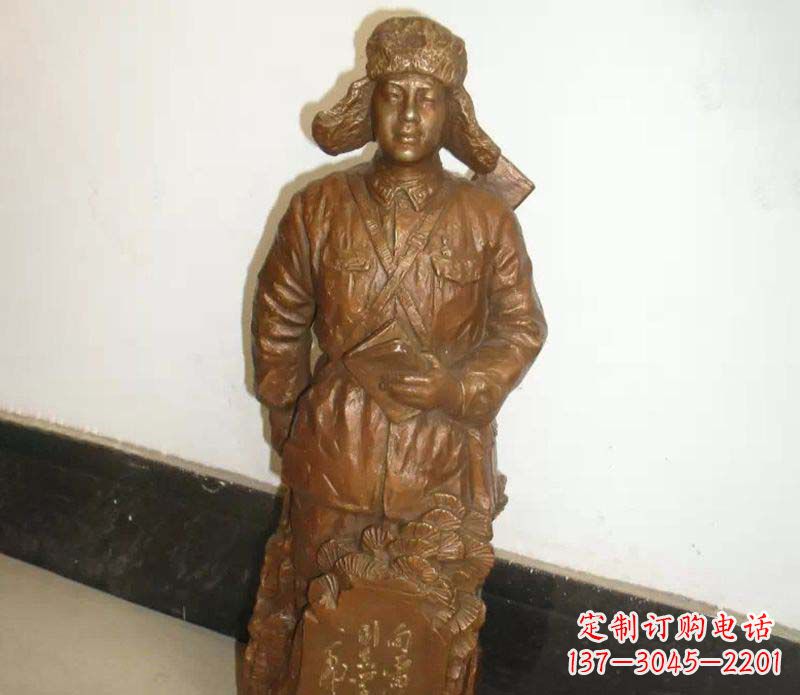 绵阳纪念雷锋的精美铜雕