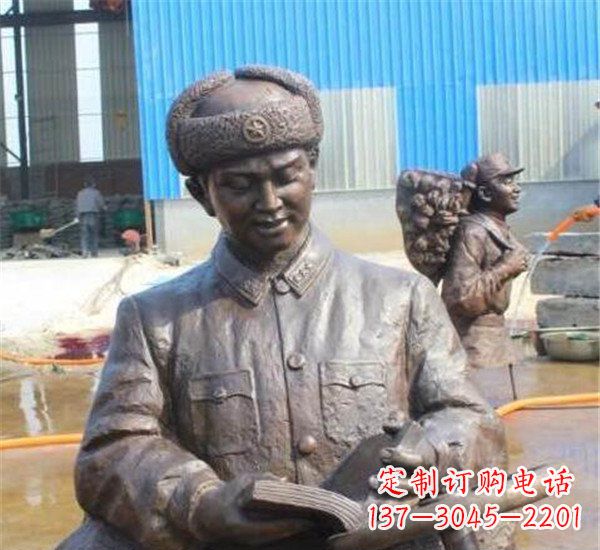绵阳中领雕塑:雷锋名人铜雕