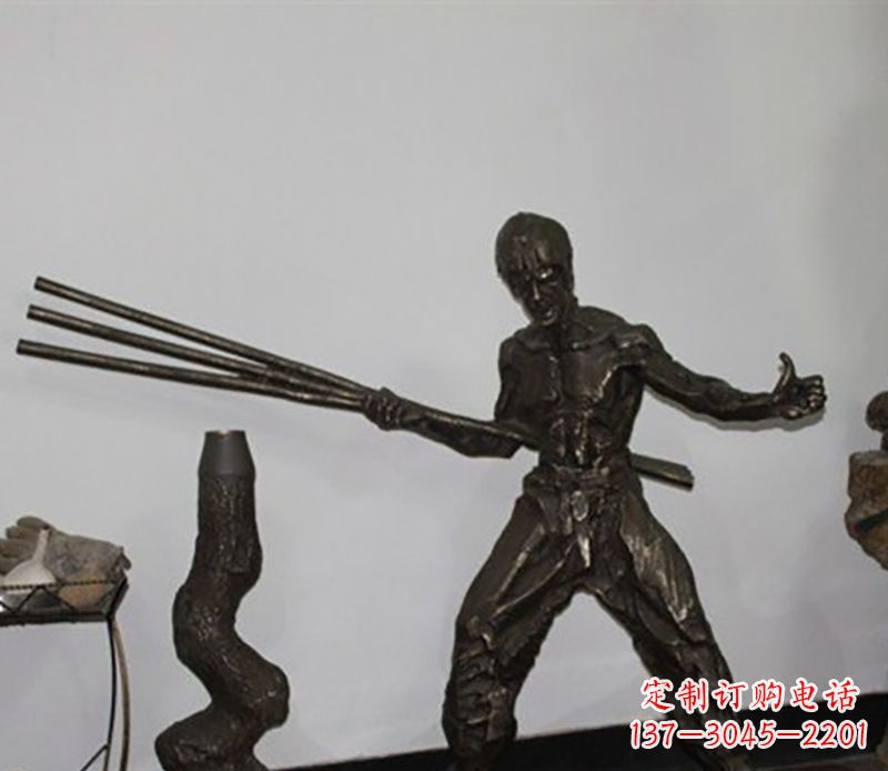 绵阳海量李小龙铜雕尽显功夫之美