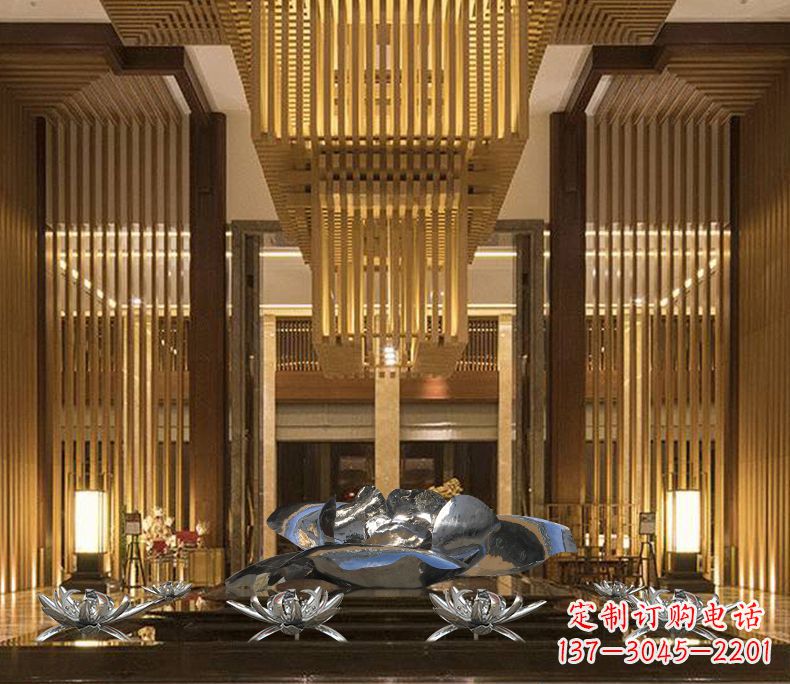 绵阳专业定制莲花不锈钢雕塑