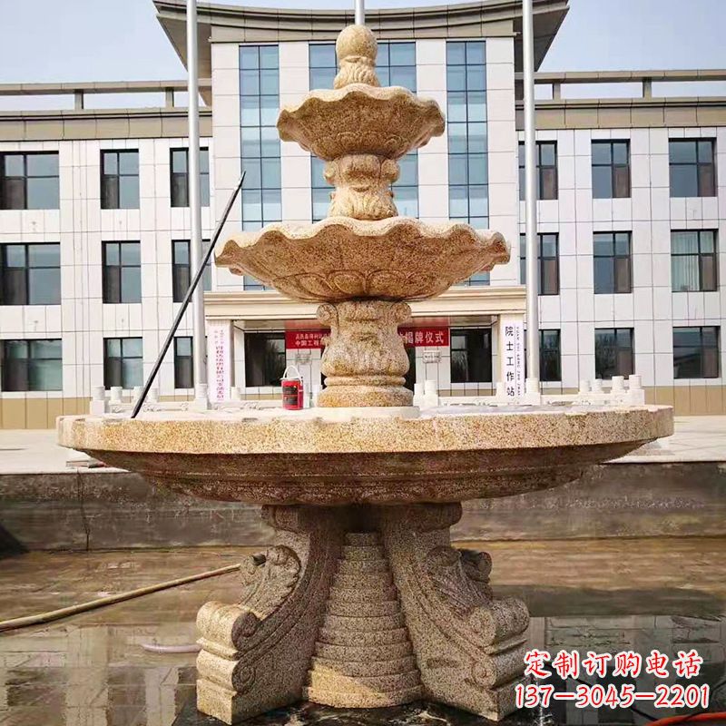 绵阳中领雕塑的精美莲花石雕