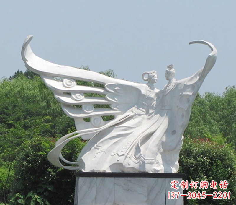 绵阳中领雕塑定制经典梁山伯与祝英台雕塑