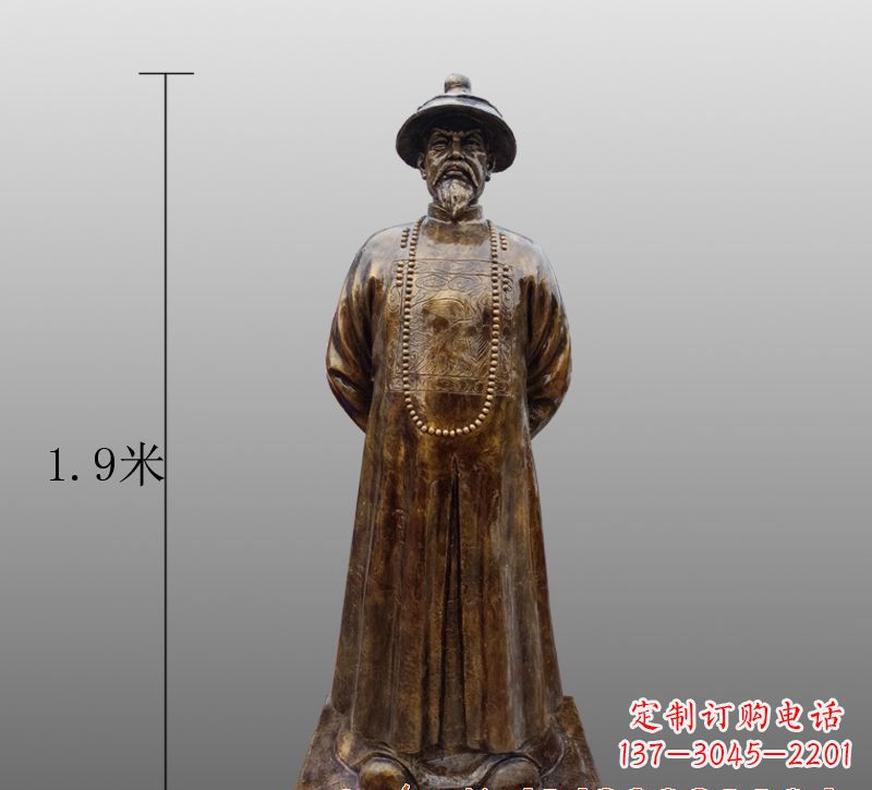 绵阳为您量身定制林则徐铜雕像