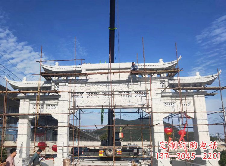 绵阳临夏石雕牌坊雕刻