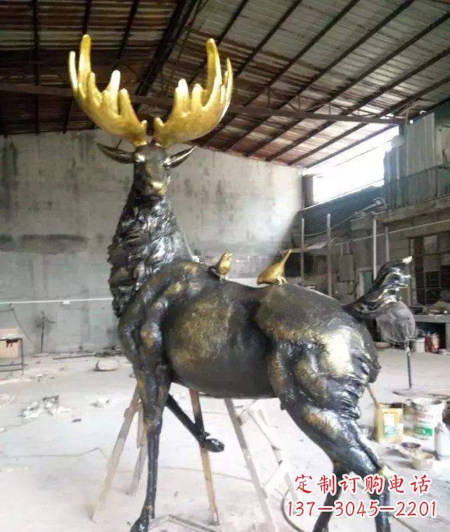 绵阳精美羚羊铜雕,打造您独一无二的家居装饰