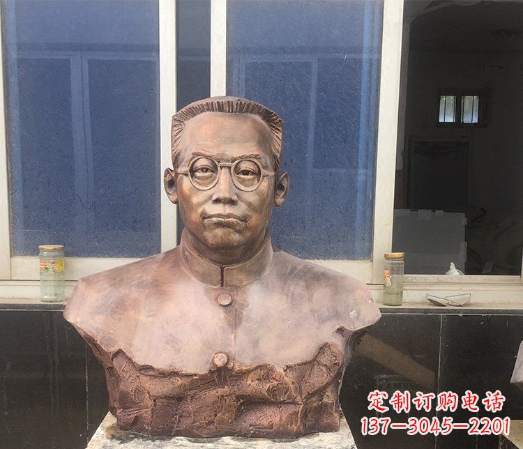 绵阳精致的刘伯承头像铜雕