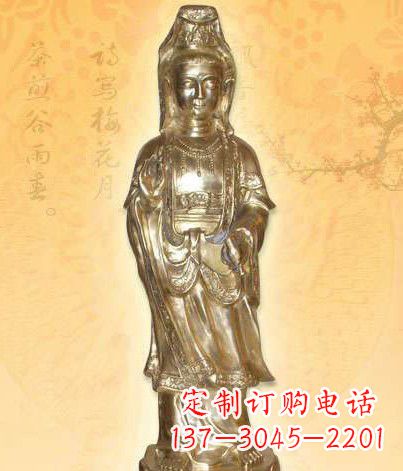 绵阳鎏金观世音菩萨雕塑,让你神马都不愁