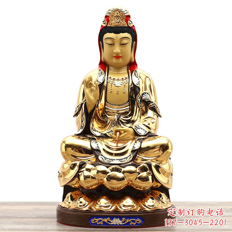绵阳荣耀观世音,精巧纯铜雕塑