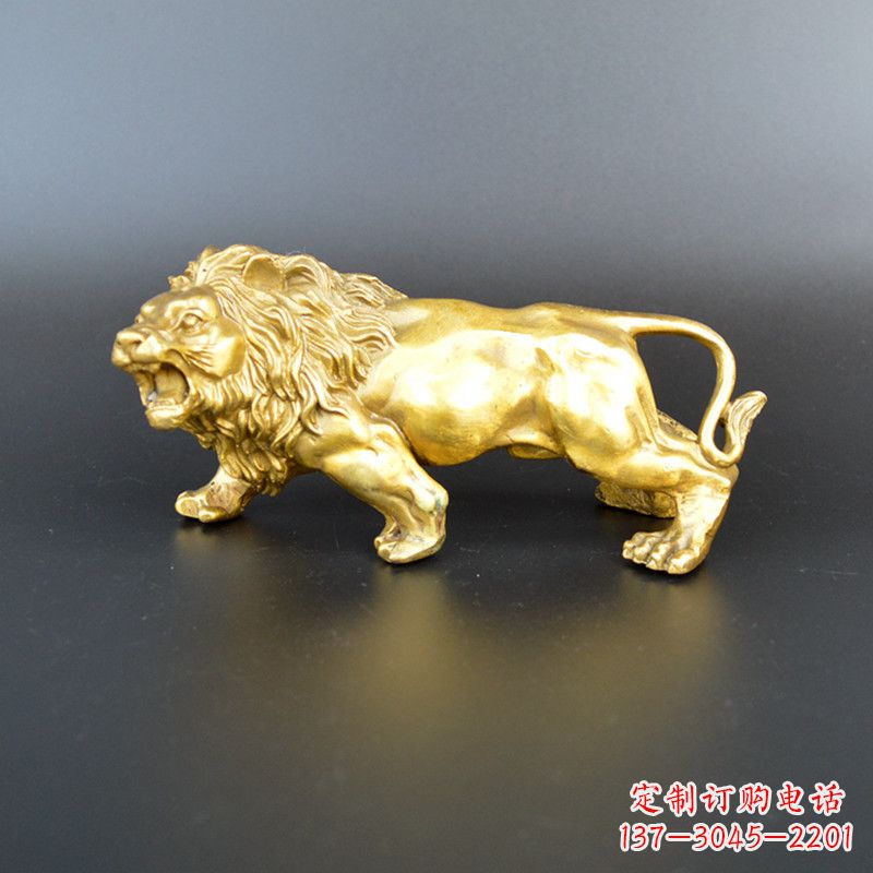 绵阳鎏金西洋狮子雕塑