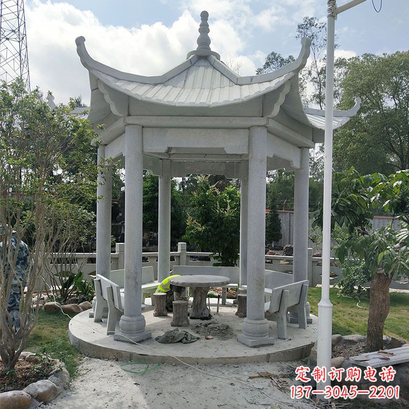 绵阳六角大理石凉亭