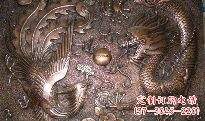 绵阳传统风情铜雕龙让灵魂升华