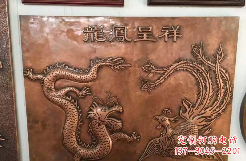 绵阳中领雕塑|传统铜雕龙凤精美雕塑
