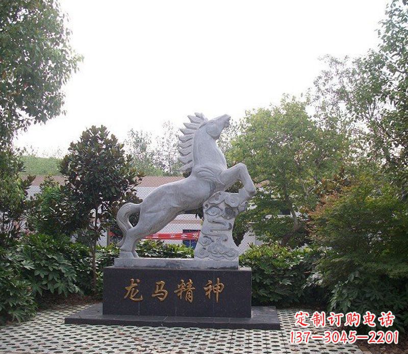 绵阳精致细腻的龙马石雕