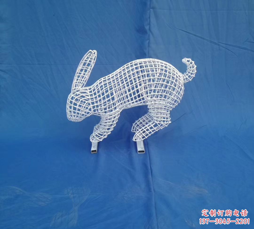 绵阳唯美精致的镂空兔子公园雕塑