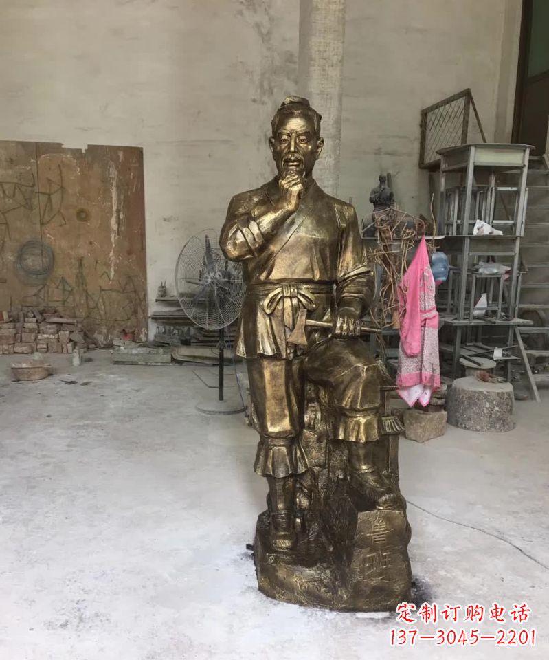 绵阳精美鲁班古代人物雕塑