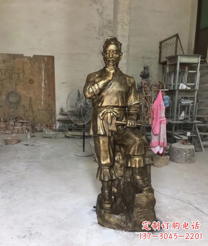 绵阳鲁班传世经典——铜雕塑
