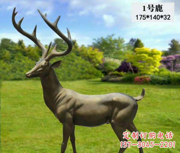 绵阳鹿铜雕,尽显动物精髓