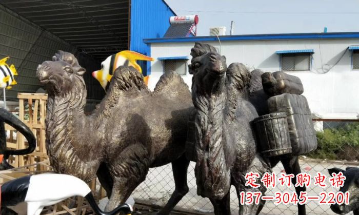 绵阳骆驼铜雕塑,刻画最精致的美丽