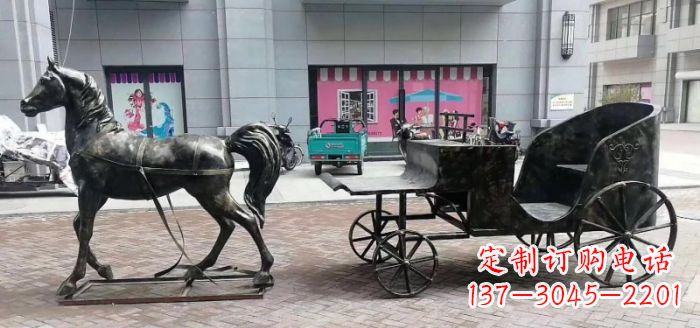 绵阳高质量马车景观铜雕