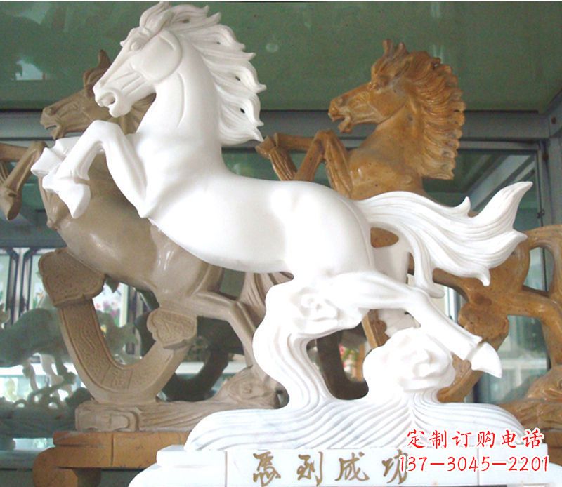 绵阳精美马到成功景观石雕