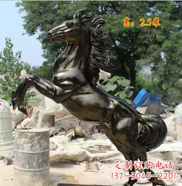 绵阳马到成功铜雕 (2)