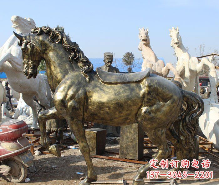 绵阳马动物铜雕塑——精致细腻的手工工艺