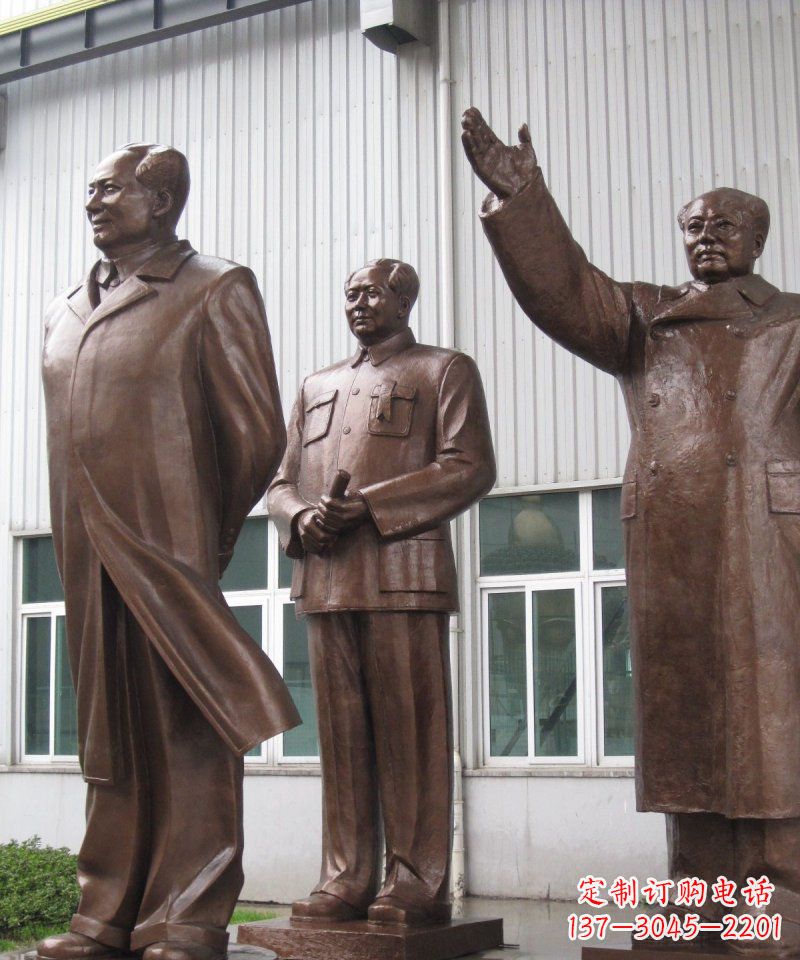 绵阳毛主席伟人铜雕 (2)