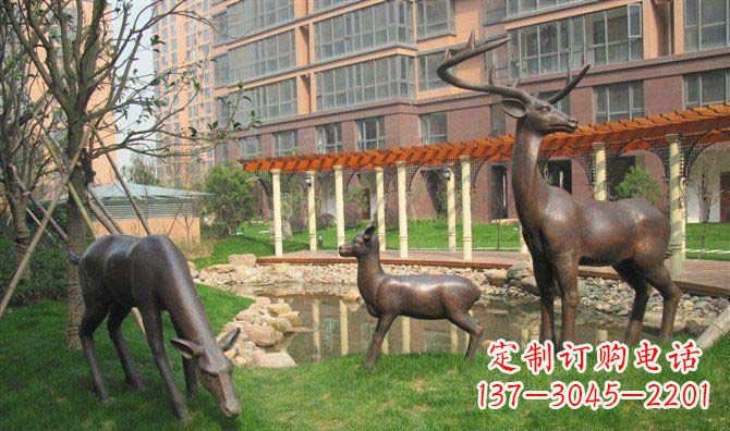绵阳梅花鹿雕塑,永葆大自然的美丽