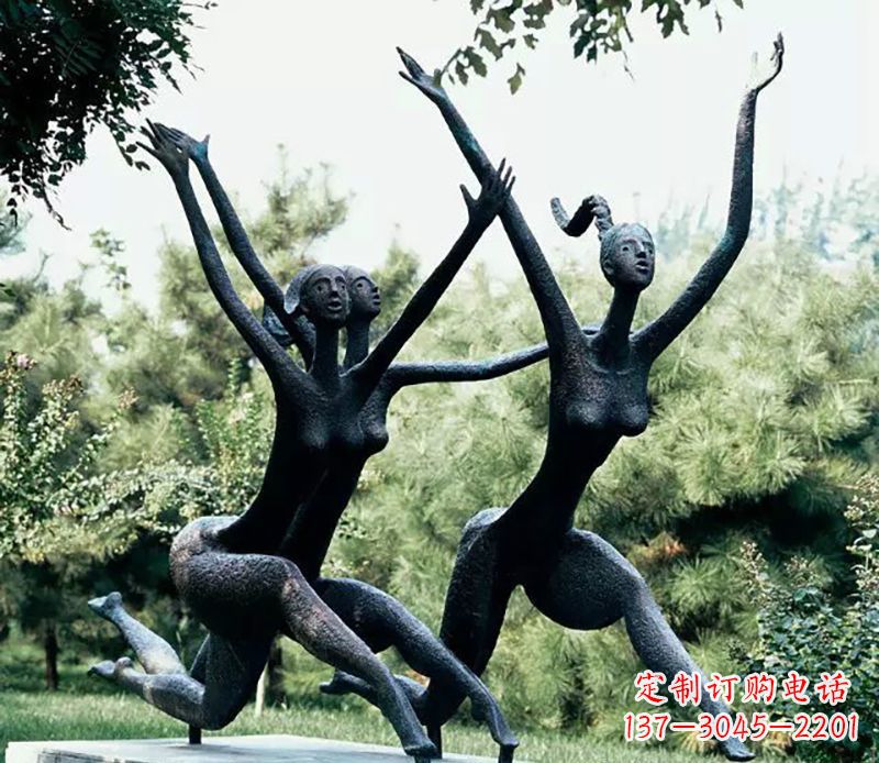 绵阳精美美女铜雕——绽放出精灵般的美丽
