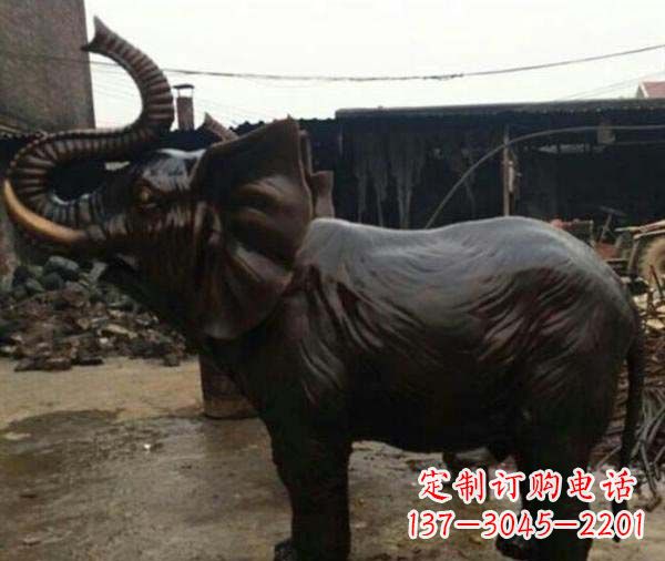 绵阳精致细腻的大象铜雕