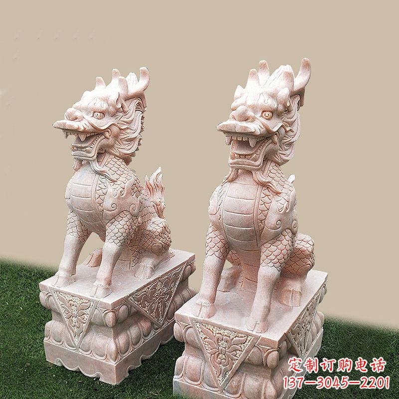 绵阳门口看门神兽麒麟石雕