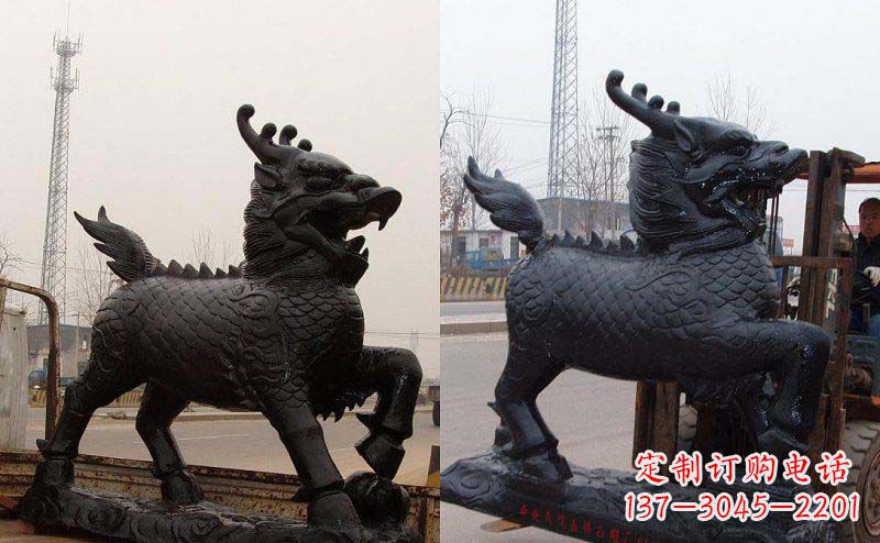 绵阳艺术精灵---麒麟神兽铜雕