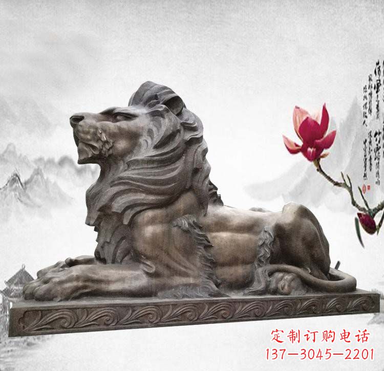 绵阳经典西洋欧式铜雕狮子