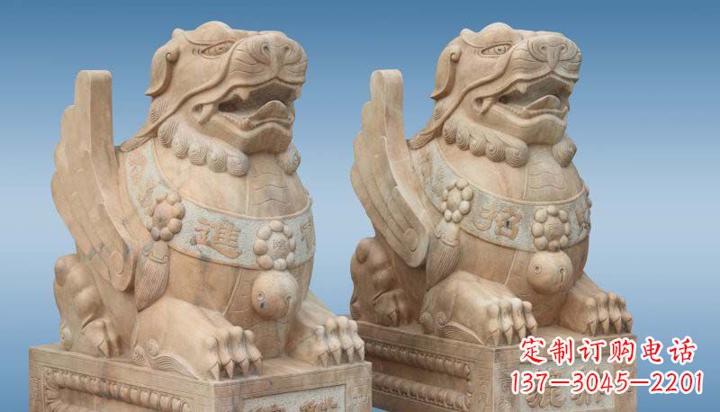 绵阳门口招财进宝貔貅石雕