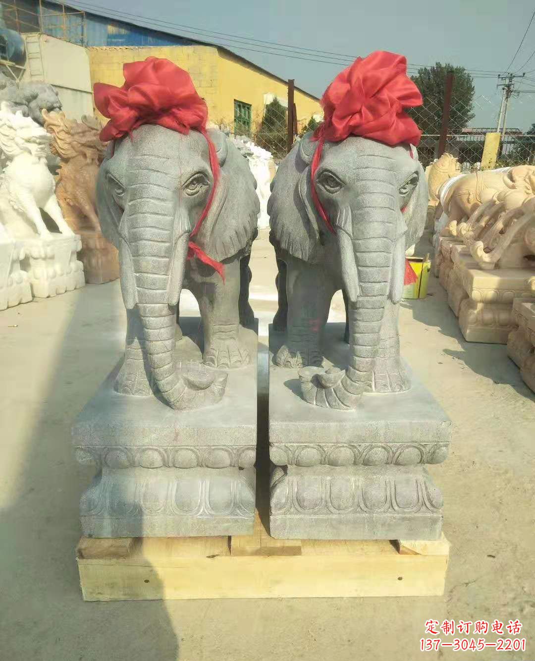 绵阳中国古典风格大象雕塑