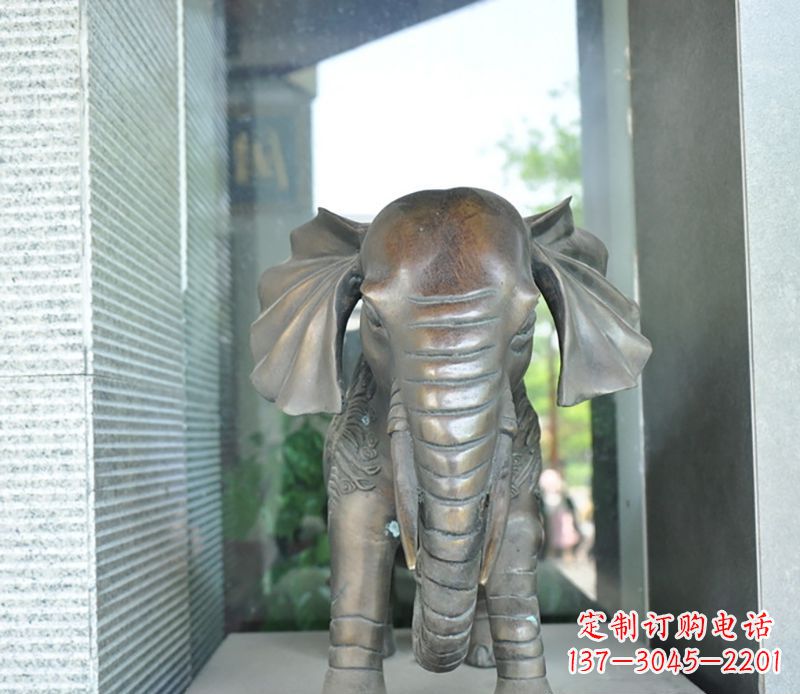 绵阳艺术象征——门口镇宅大象铜雕