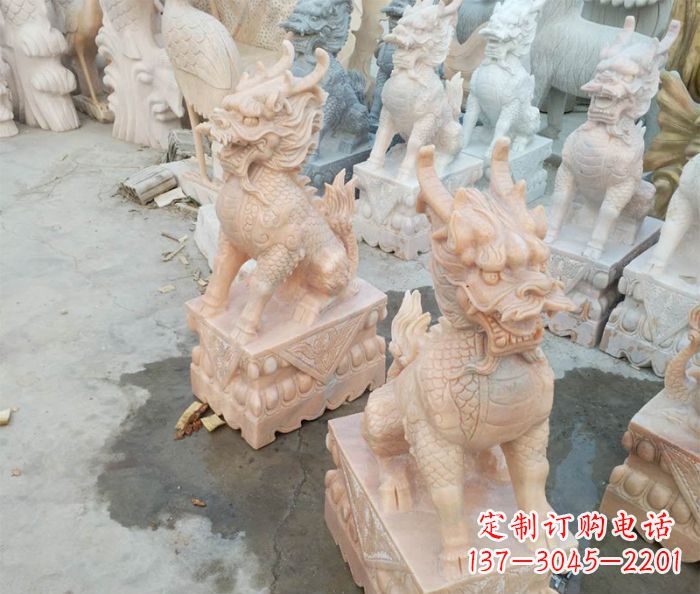 绵阳华丽夺目,雕琢精美的麒麟石雕